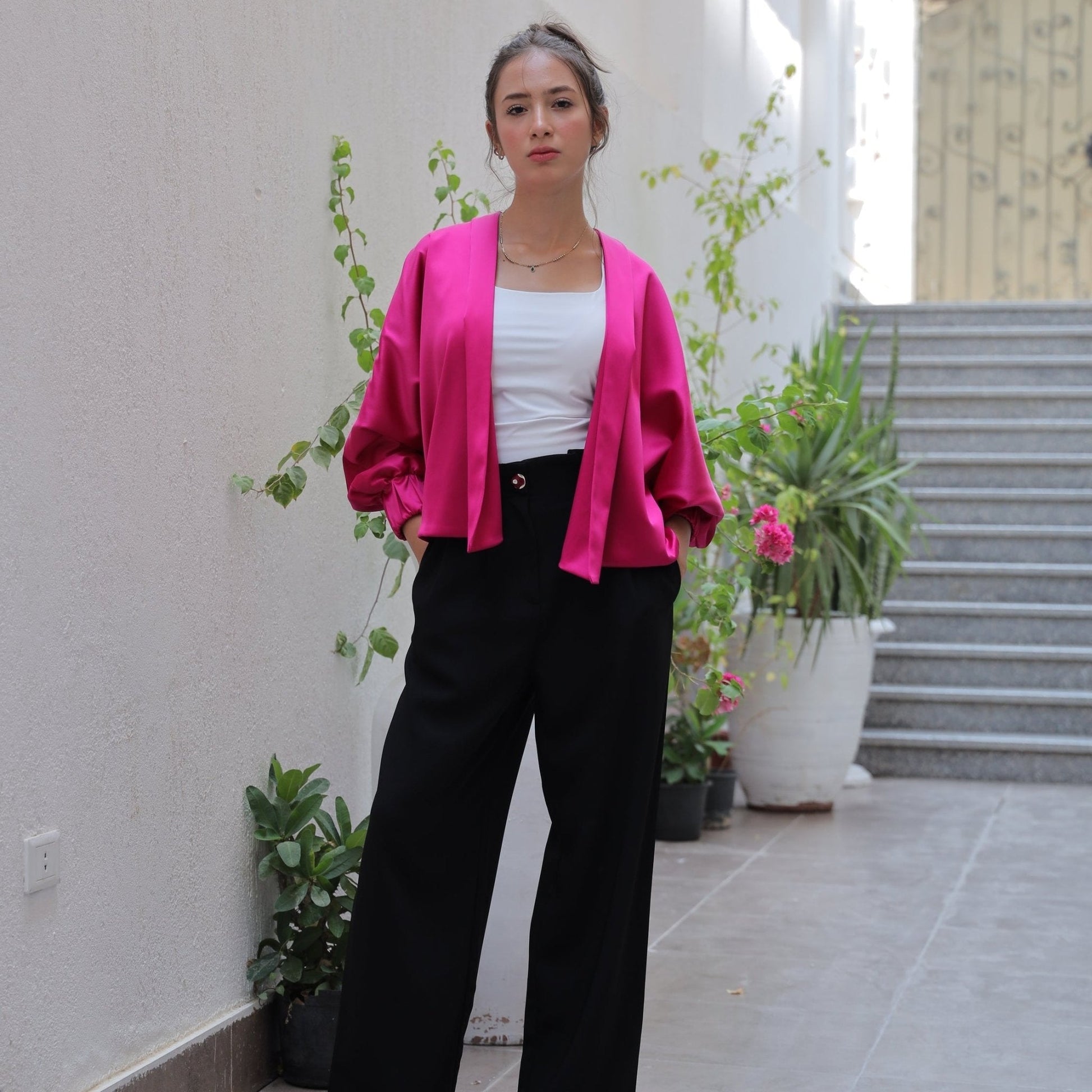 CLOCHE CROPPED JACKET - Siestudioegypt