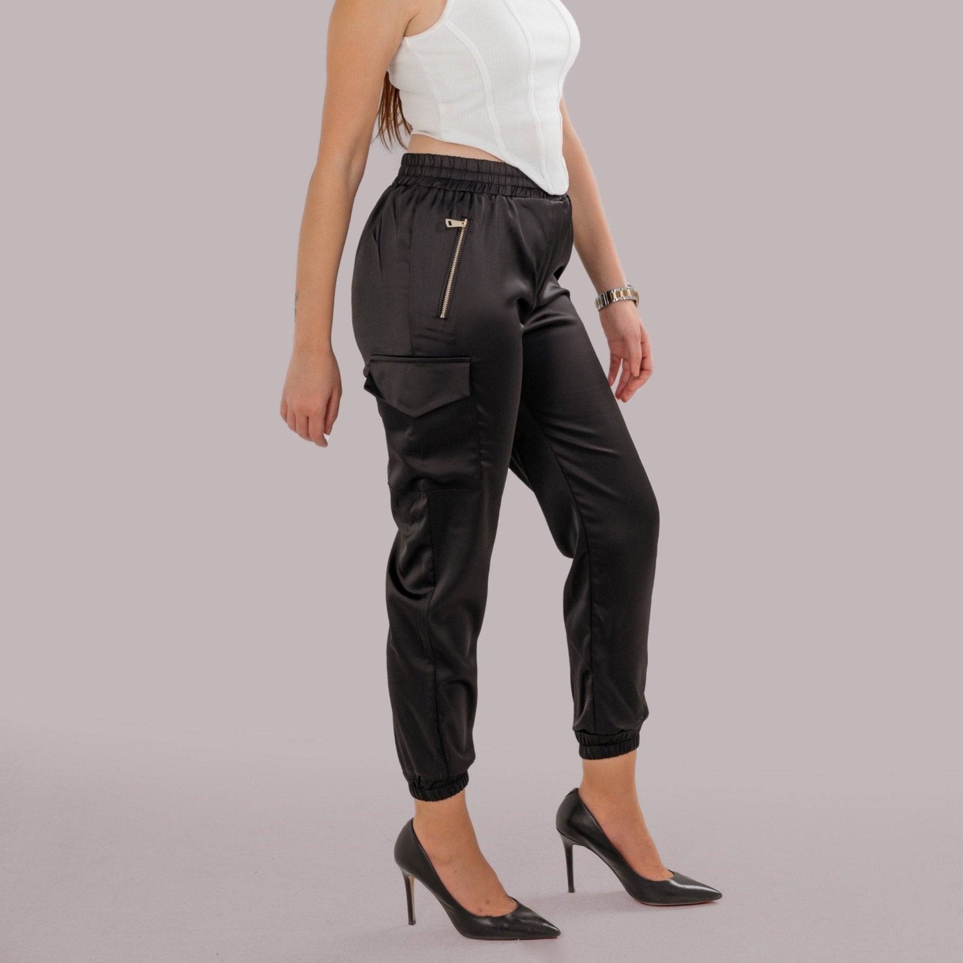 SATIN CARGO BLACK - Siestudioegypt