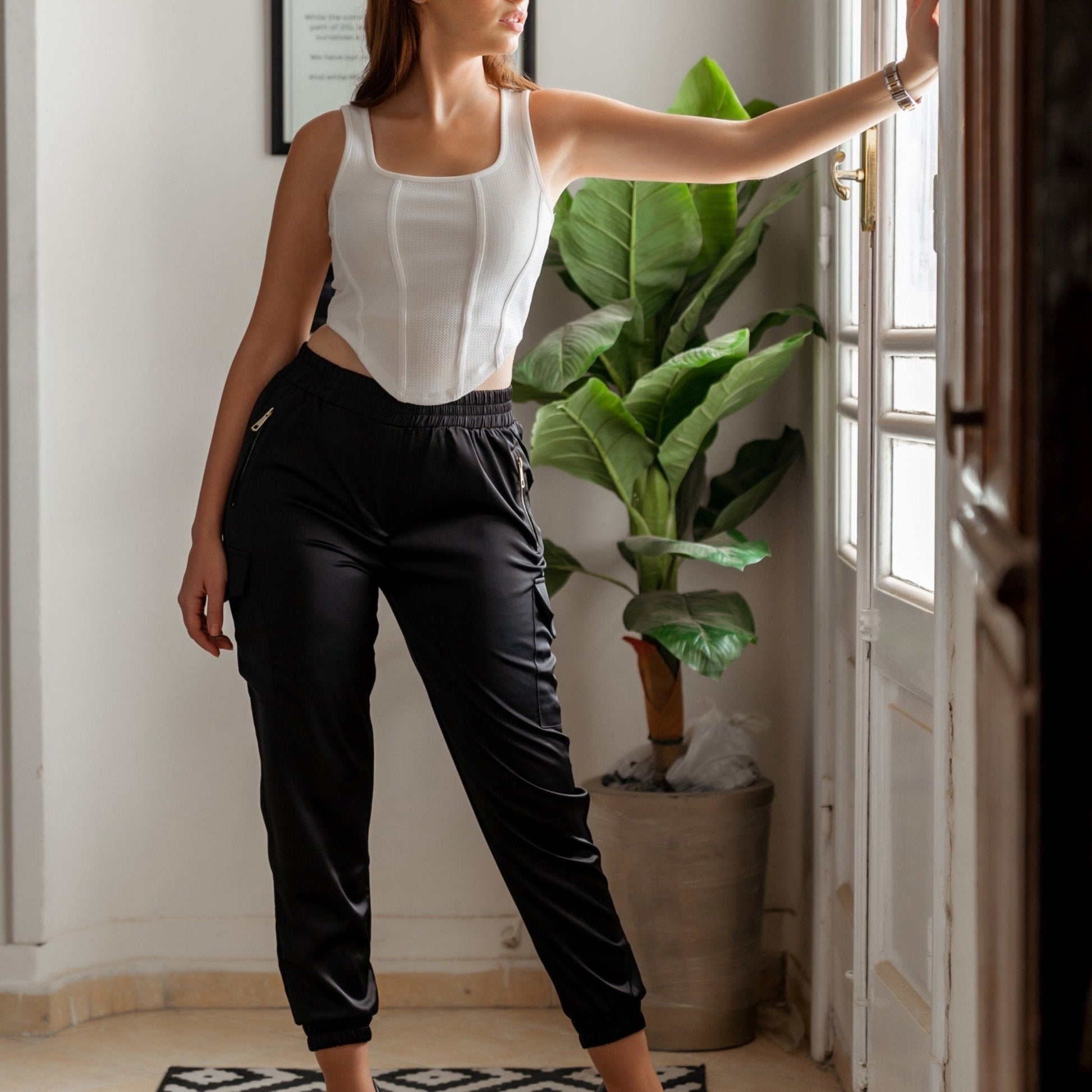 SATIN CARGO BLACK - Siestudioegypt