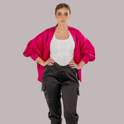 CLOCHE CROPPED JACKET - Siestudioegypt