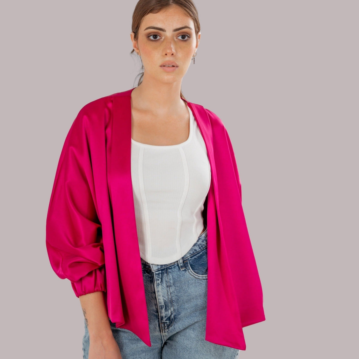 CLOCHE CROPPED JACKET - Siestudioegypt