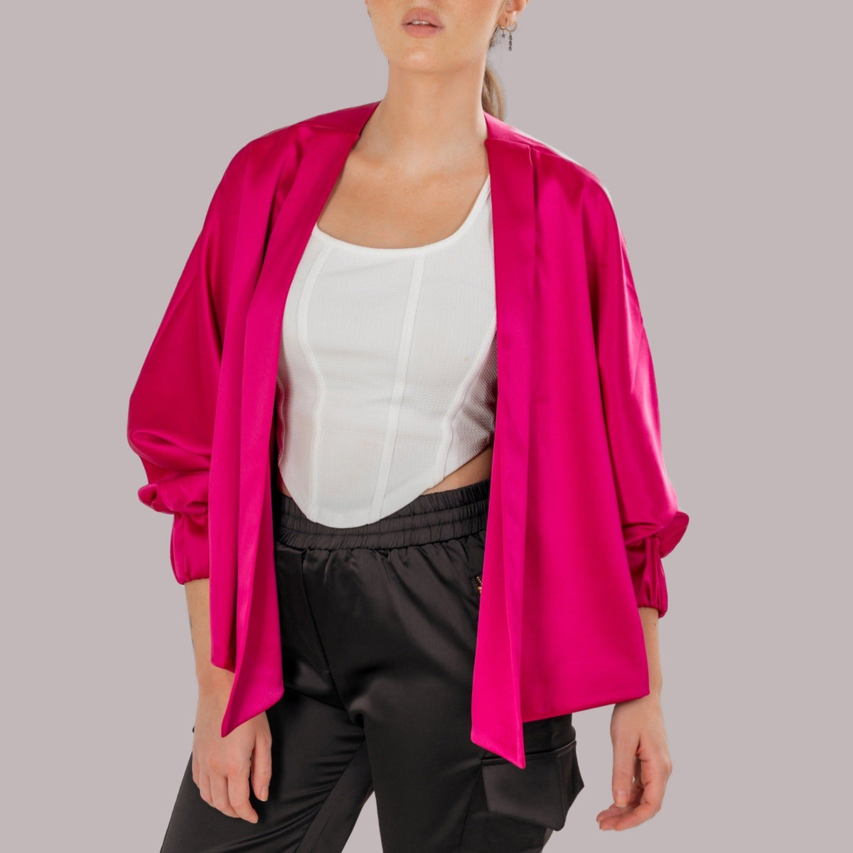 CLOCHE CROPPED JACKET - Siestudioegypt