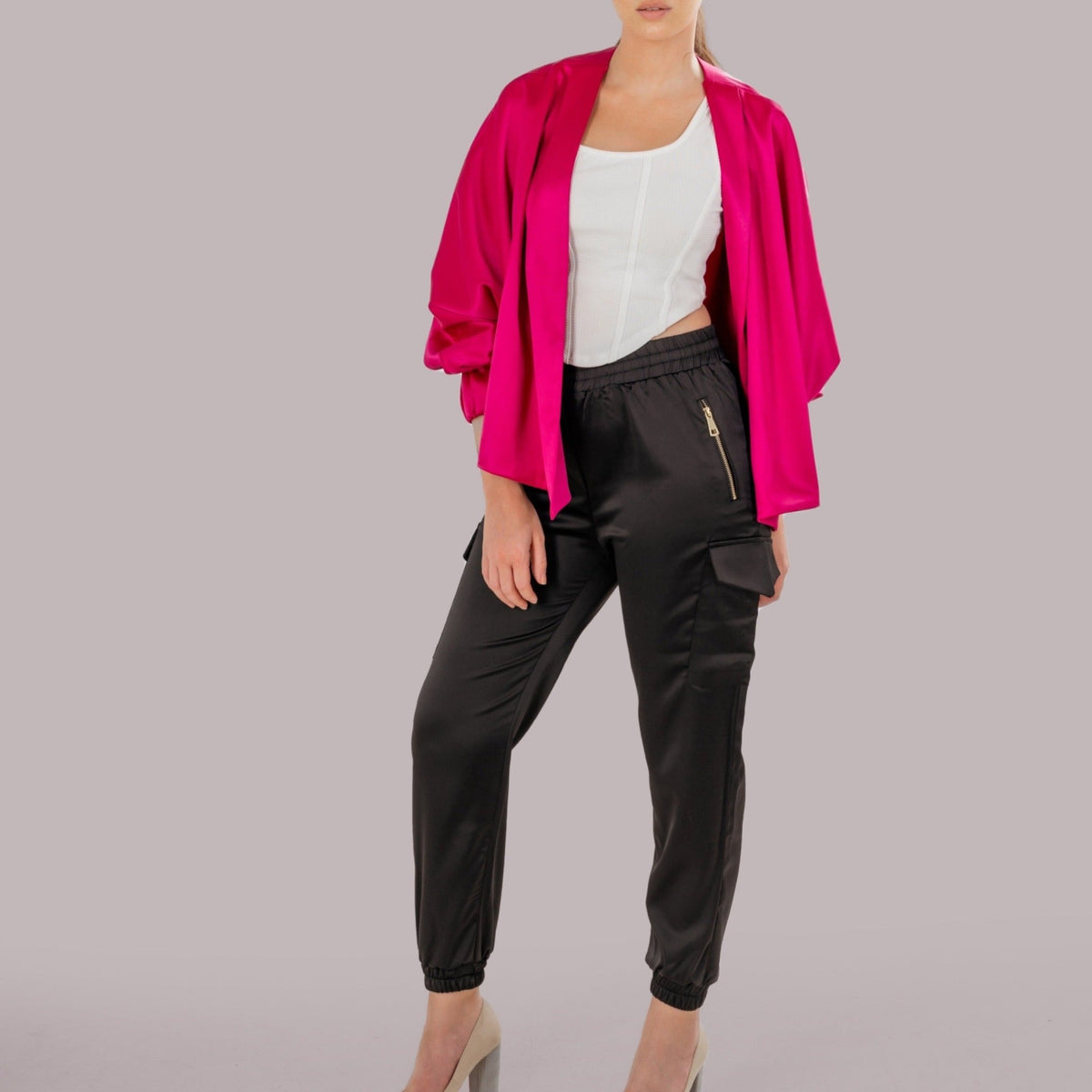 CLOCHE CROPPED JACKET - Siestudioegypt
