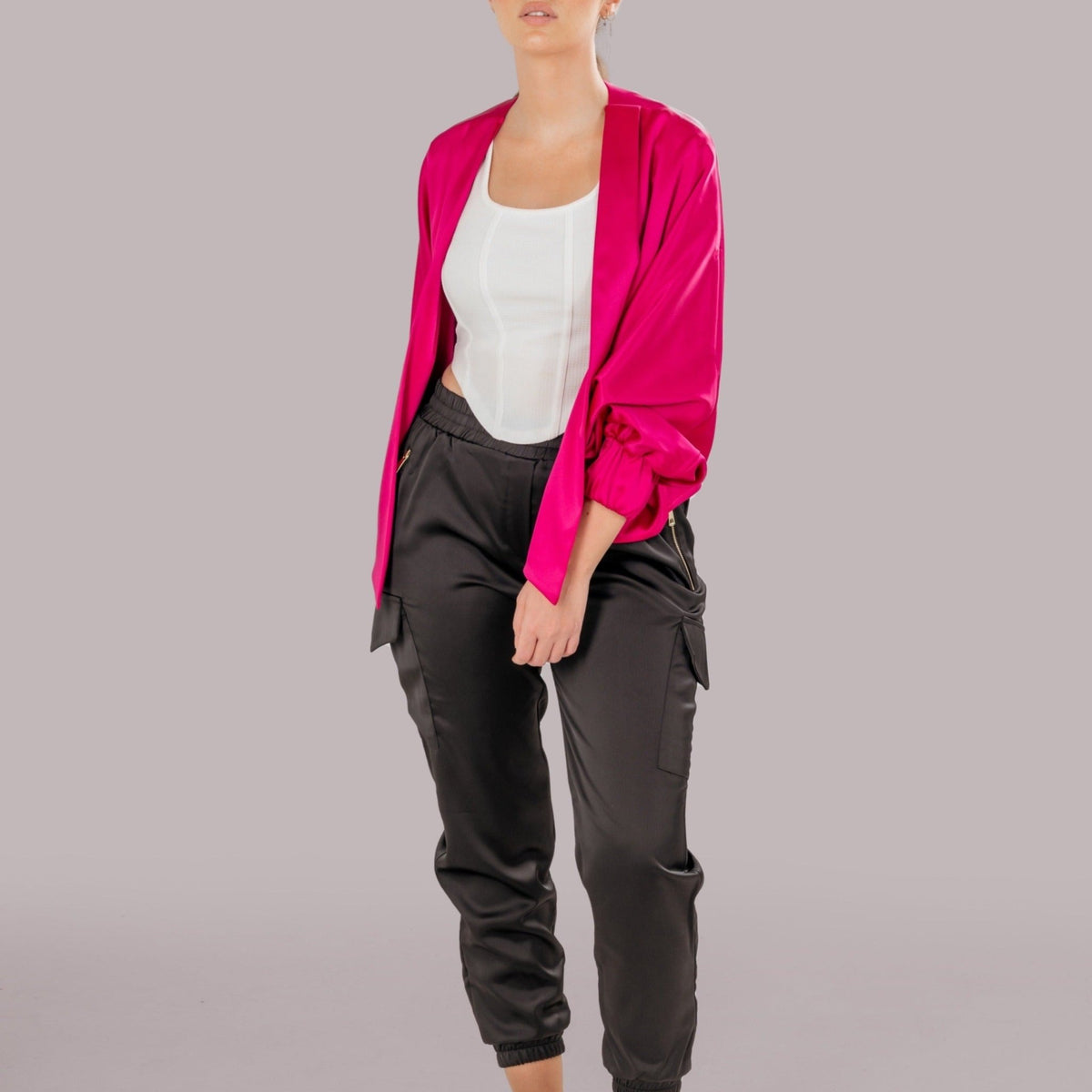 CLOCHE CROPPED JACKET - Siestudioegypt