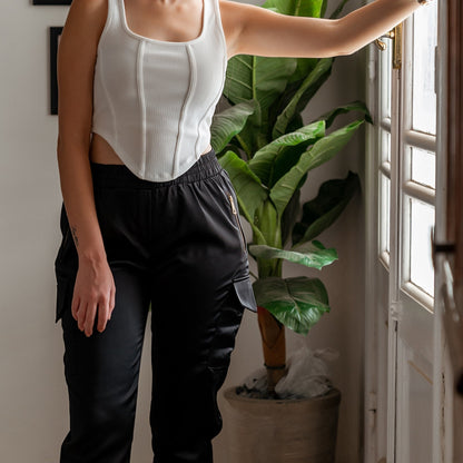 SATIN CARGO BLACK - Siestudioegypt