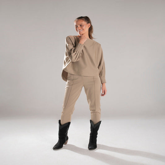 Beige Sabrina Set - Siestudioegypt