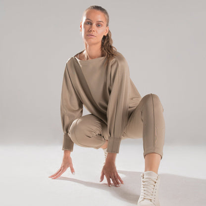 Beige Sabrina Set - Siestudioegypt
